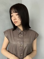 似合わせカットイメチェンフルバングハッシュカットレイヤー