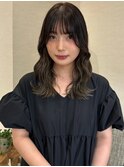 インナーカラー アッシュオリーブ 鹿児島中央駅