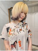 【立川CRES三木】ブロンド×裾カラー
