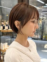 ミィ 表参道(mee.) 前髪/アンブレラカラー/こなれミディ/イメチェン/ぱっつんボブ