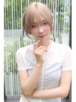 エトラ 渋谷店(etora)&nbsp;ショートカット×ひし形ショートボブ×前髪あり20代30代40代