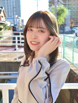 ベレッタ 楠葉店(veretta.) 透明感すごいオリーブベージュ/ニュアンスカラー/セミロング