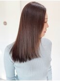 前回のレッドからグレージュにチェンジ!髪質改善/カラー