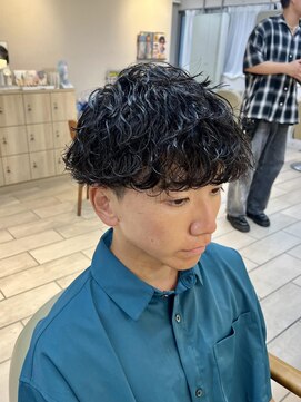 キャンバス バイ ネオリーブ 横浜西口(Canvas by neo.) メンズパーマ　波巻きパーマ　マッシュ　横浜