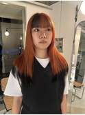 natural×色味　裾カラー　ポイントカラー
