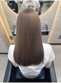 ホワイトグレージュミニウルフチェリーブラウンデジタルパーマ