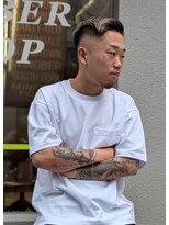 クフィア メンズヘアー カンポ 天王寺店(CUFFIA MEN'SHAIR CAMPO)&nbsp;波巻きパーマスパイラルパーマ メンズツイスパソフトモヒカン