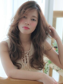 ヴィヴィ(VIVIE) ゆるウェーブデジタルパーマ色気セクシーカールブラウンベージュ