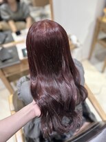 ヘアーメイクブランニュー セントラル 西大寺店(hair make Brand new central)&nbsp;ゆる巻きチェリーラベンダー髪質改善トリートメント10代20代