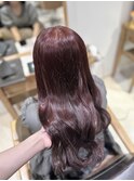 ゆる巻きチェリーラベンダー髪質改善トリートメント10代20代