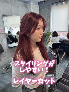 コワファーストナガサキシャンプーボーイ(COIFF1RST NAGASAKI SHAMPOO BOY) 長崎　韓国/レイヤーカット/顔周り