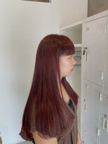 エッジ(EDGE)&nbsp;艶感カシスブラウン×ロングストレート【EDGE大分】