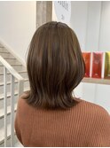 ブリーチなしのダブルカラー　ヘーゼルベージュ