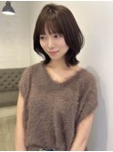 ◎韓国ヘアー顔周りレイヤーダブルカラーおくれ毛前髪長岡/新潟