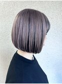 パープルグレージュカラー