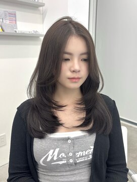 アイシー 表参道(ICY) ハッシュカット/レイヤーカット/オリーブベージュ