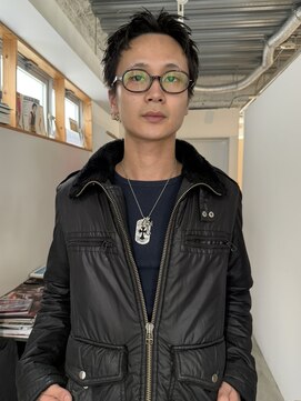 PARKiiiNG 心斎橋　ブリーチ/ダブルカラー/パーマ/メンズ【パーキング】 刈り上げセンターパート