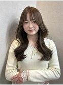 ベージュ/韓国スタイル/レイヤーカット/並木坂/透明感カラー