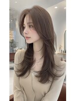 ノイエ 原宿 北参道(NoIE)&nbsp;レイヤーカット顔周りカットミディアムレイヤーハッシュレイヤー