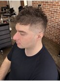 メンズアッシュカラーメンズウェーブヘアメンズパーマ