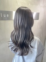 ブルー(BLUE)&nbsp;シルバーグレージュ ブリーチなし 仙台 髪質改善【mt___213r】