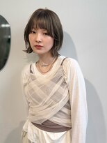 エディット トウキョウ(e.dit tokyo)&nbsp;顔まわりレイヤー/透明感オリーブグレージュ/丸みボブ