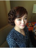 フェアリー♪ナチュラル大人かわいい編み込みアップヘア★