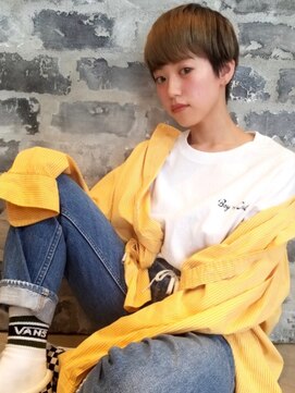 エムスラッシュ たまプラーザ(M.SLASH) 厚めバング/オリーブアッシュ/マッシュショート/たまプラーザz