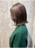 大人かわいいコテ巻き*ボブルフ*ショコラベージュ2ZinaCENTRAL