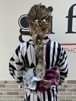 ヘアーフォトギフト(HAIR×PHOTO gift.) 編みおろし/ゆるふわスタイル/浴衣/帯結び