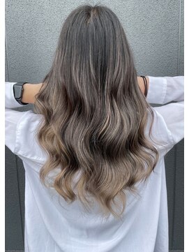 アース コアフュールボーテ 長野稲田店(EARTH coiffure beaute) アッシュブラウングラデーション韓国