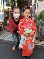 ヘアースタジオエル 七五三(７歳)着付けとヘアーメイク