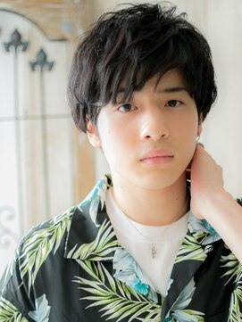 トニーアンドガイ メン 与野駅前店(TONI&GUY MEN) 自然体重視！ランダムパーマラウンドマッシュe与野