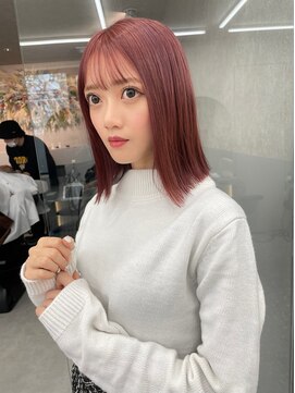 ロンド マーレ 天神大名店(Lond mare) イメチェン/チェリーブラウン/フェミニン/束感/髪質改善