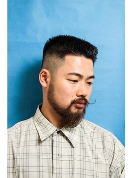 メリケンバーバーショップ トーキョー(MERICAN BARBERSHOP TYO) MEN'SHAIRツーブロック束感ショート波巻きハイライト17