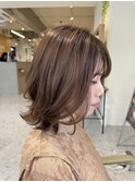 レイヤーボブ　大人ミディアム
