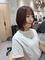 ロンドプロフィール 浦和(Lond profil)&nbsp;中川　前髪カット顔まわり似合わせ外ハネくびれレイヤーミディ