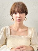 ショートボブ髪型30代40代50代前髪あり前髪なし面長丸顔【荒牧】