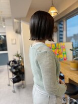 アンドチル 渋谷(AND CHILL)&nbsp;切りっぱなしボブ/外ハネボブ/ダークグレー