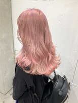 ゲーム 渋谷店(GAME)&nbsp;ダブルカラーピンクベージュケアブリーチハイトーン髪質改善