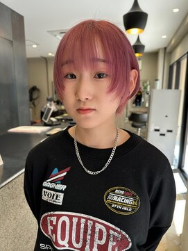 コージーベルベット(Cosy Velvet) #ピンク×ショートウルフ