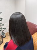 髪質改善ストレート１０代２０代３０代ミディアムロブ