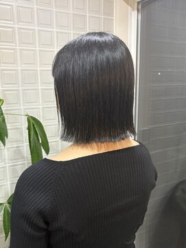 ボアップ 難波店(boappu) #切りっぱなしボブ #ボブ #ダメージレスカット