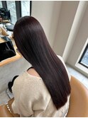 ラベンダーグレージュ　ブリーチなし　透明感カラー　三宮