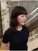 簡単スタイリング ミディアムレイヤー パーマ