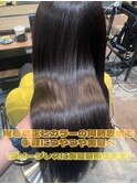 ミディアム/大人可愛い/ストレート/縮毛矯正/20代/30代/