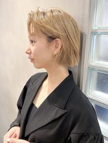 レトン 銀座(leton)&nbsp;ボブ/フェイスレイヤー/ボブレイヤー/ブロンド/ショートカット