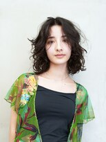 トオ(TOH)&nbsp;ミディアムレイヤーボブパーマウェーブパーマホットパーマ