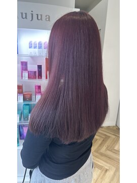 レム 長町店(L.E.M) ブリーチ有 ワインレッド