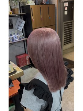 シールドヘアー 沖縄 新都心(C'LD Hair) 淡ピンクカラー/那覇美容室/おもろまち美容室